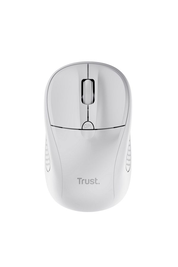 Trust-Wireless Optical Mouse, maximum resolution 1600 DPI, 4 buttons, 2 AAA batteries, white 1