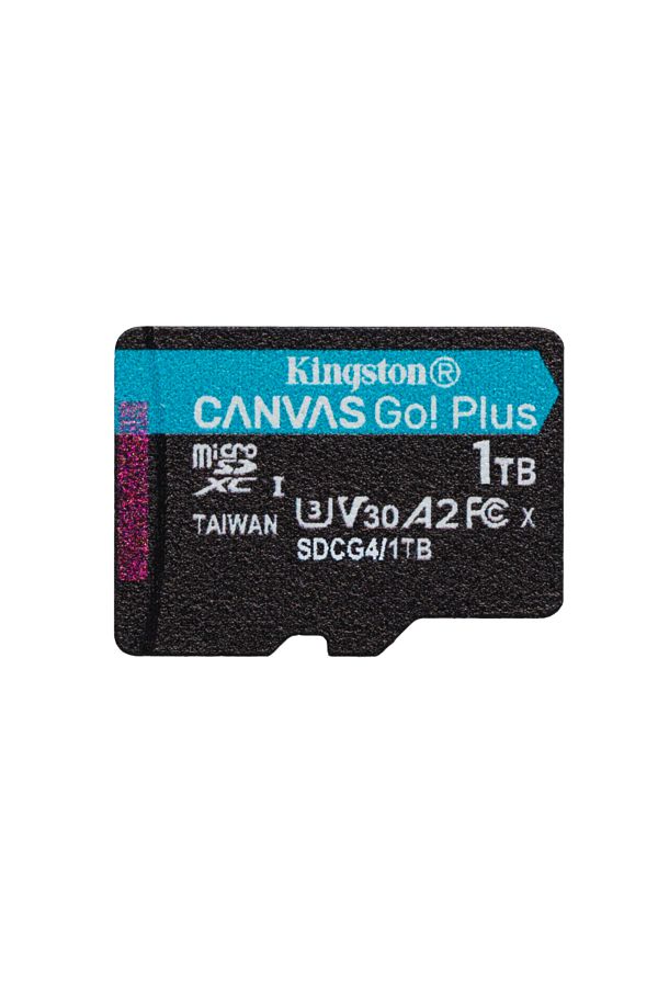 Kingston-Card de Memorie MicroSDXC Canvas Go Plus 1TB Adaptor SD CL 10 1