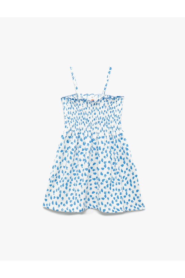 Koton Gipeli Çiçek Desenli A Kesim Askılı Elbise