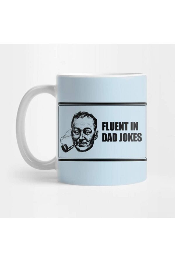 Pixxa-Fluent in Dad Jokes Mug Cup 1