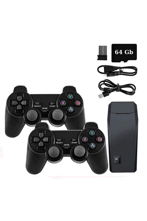 SIKS-Retro Stick Console, 10,000 Video Games Installed, 2 X Wireless Controller 1
