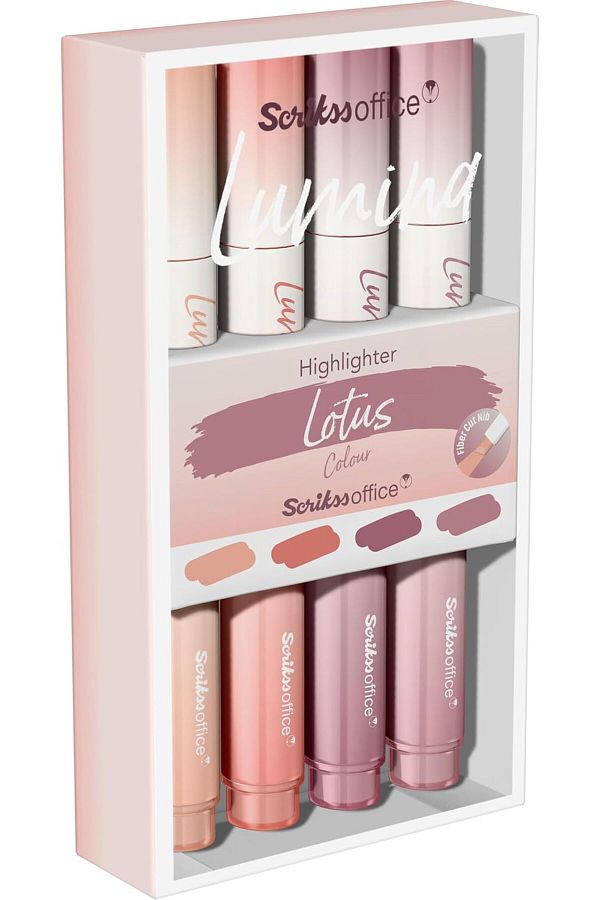 Scrikss-Lumina Highlighter Set of 4 Lotus, Pink and Soft Shades 1