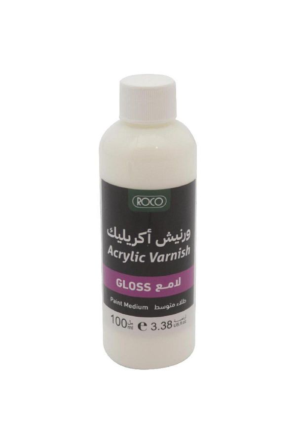 Roco-Acrylic Mediums Gloss Varnish 100.00ml ( 3.52oz ) 1