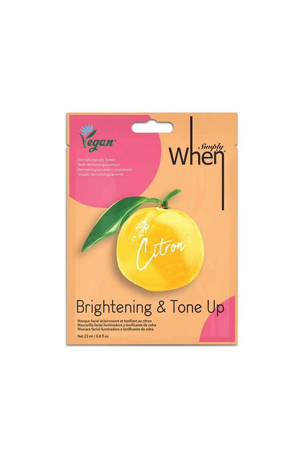 When-Brightening and toning vegan facial mask with citrus extract, Simply When, 23 ml 1