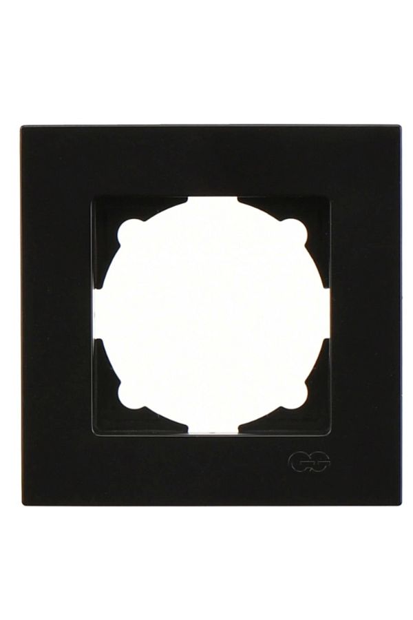 S'82-Eqona Metallic Black Single Frame - Compatible Frame for Socket and Switch 1