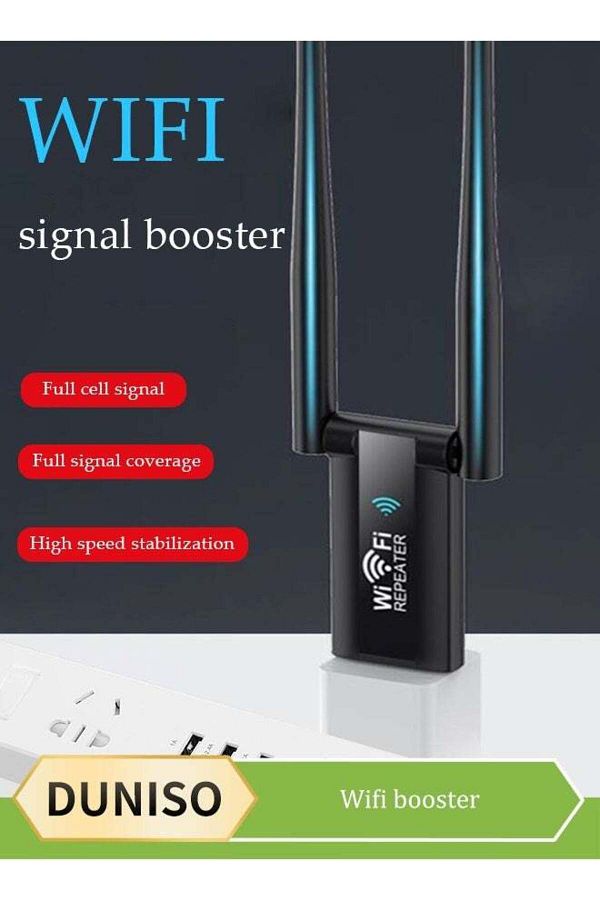 Generic-محول واي فاي USB من DUNISO، محول إيثرنت، دونجل تشفير لاسلكي محمول، مكسب مزدوج عالي 1
