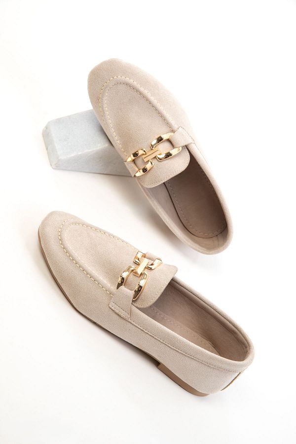 SOHO-Skin Suede Women's Loafer Shoes 20691 1