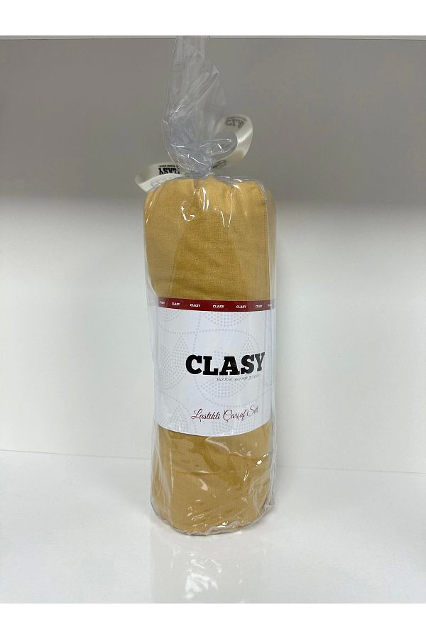 Clasy-Ranforce Single Mustard Sheet Set - Elastic 1