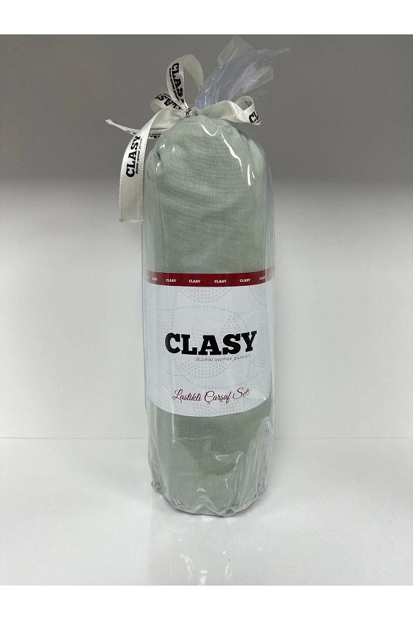 Clasy-Green Single Ranforce Elastic Sheet Set 1