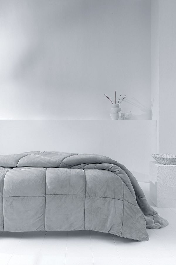 Yataş-Macaron Single Wellsoft Quilt - Gray 1