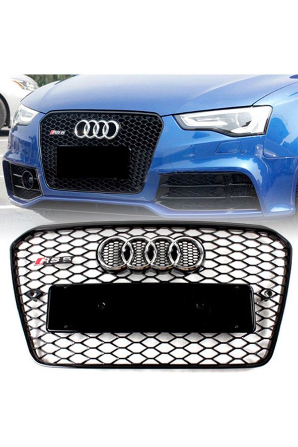 autogp-Audi A5 Rs5 2012/2015 B8 Black Front Shutter Grill 1