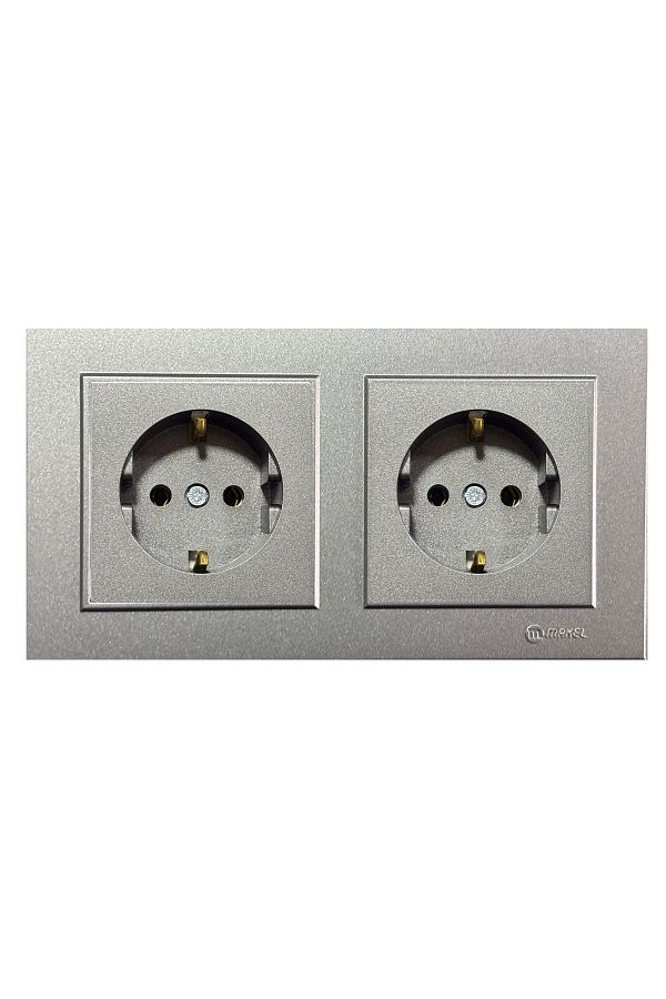 MAKEL-Karea Smoked Set of 2 Grounded Socket + Grounded Socket 1