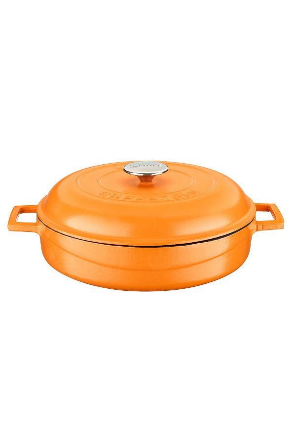 Lava-28cm Iron Dome Form Cast Iron Spring Pot with Lid - Multi-Purpose Spring Series 1