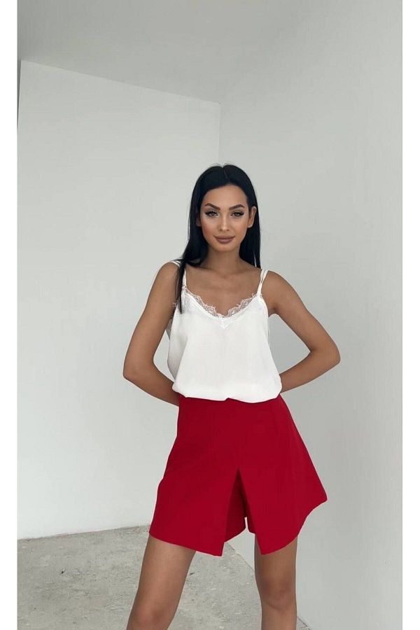 Swass-High Waist Flared Shorts - Comfortable and Stylish Design 1