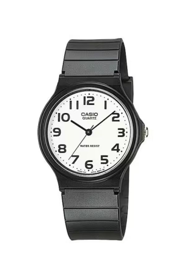 Casio-ساعة كاسيو للرجال بمينا أبيض تناظرية - MQ-24-7B2LDF 1