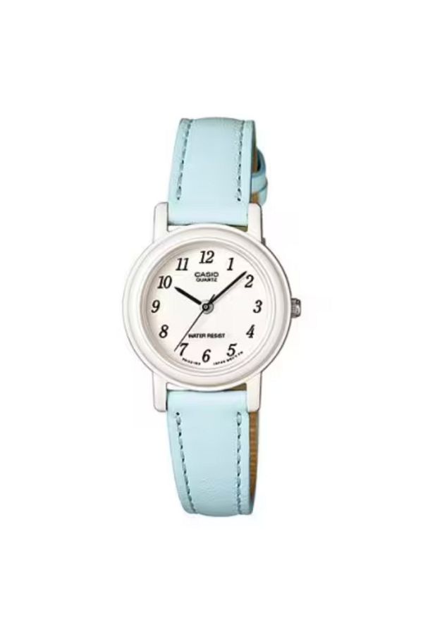 Casio-ساعة كاسيو النسائية التناظرية ذات الميناء الأبيض - LQ-139L-2B 1