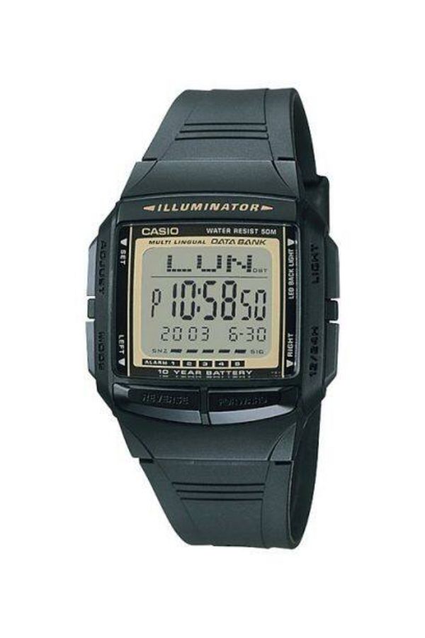 Casio-ساعة كاسيو الرقمية للرجال بمينا رمادي - DB-36-9A 1