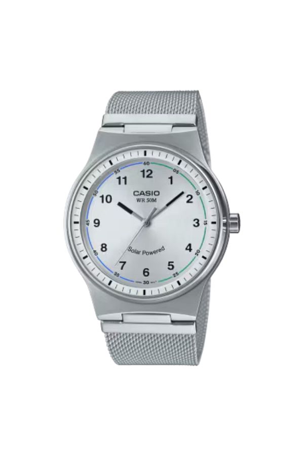 Casio-ساعة كاسيو للرجال بمينا فضي تناظري - MTP-RS105M-7BVDF 1