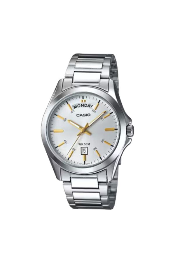 Casio-CASIO Men's Analog White Dial Watch - MTP-1370D-7A2 1