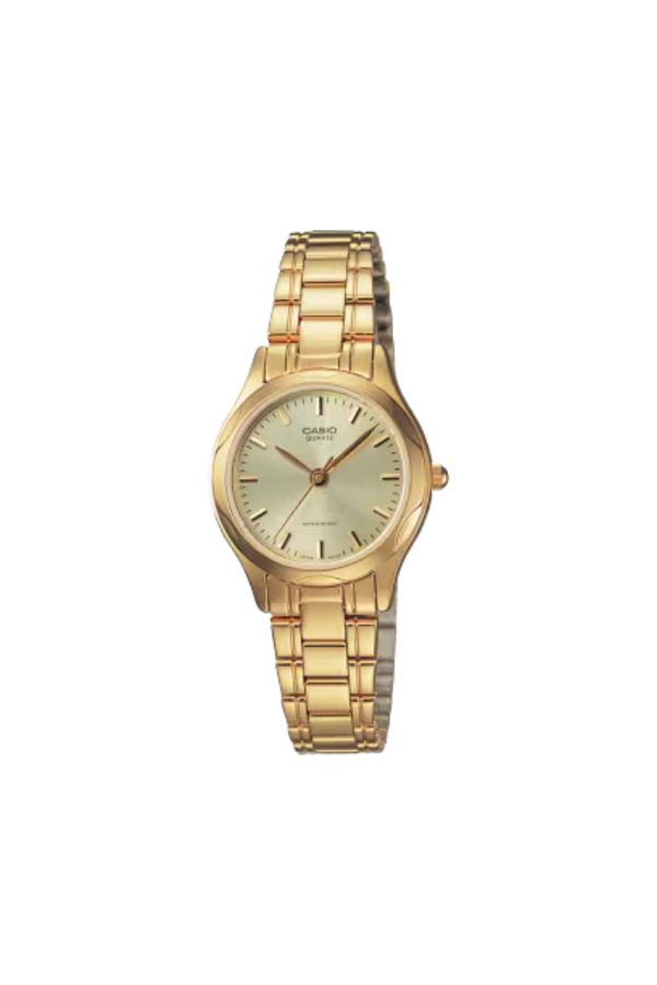 Casio-CASIO Women's Analog Gold Dial Watch - LTP-1275G-9A 1