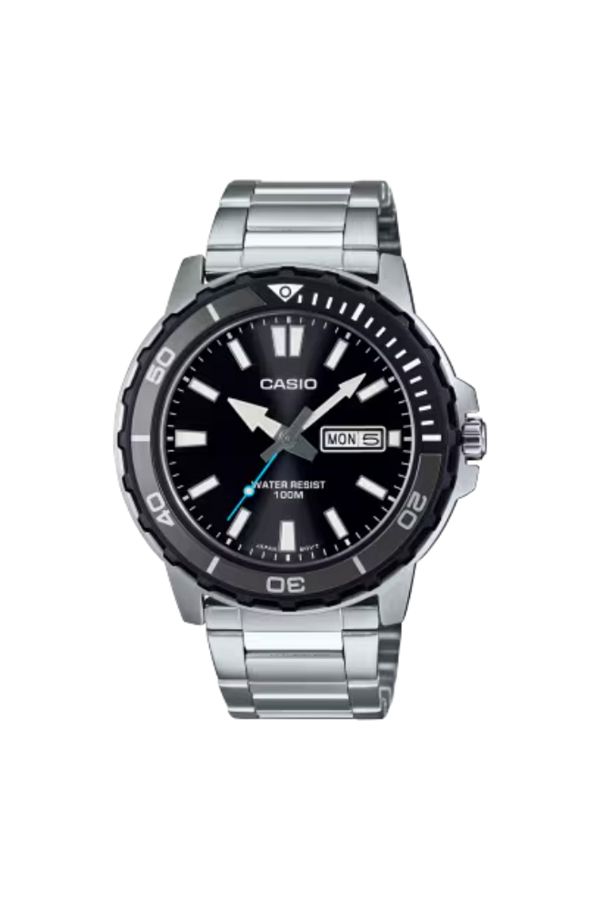 Casio-CASIO Men's Analog Black Dial Watch - MTD-125D-1A3VDF 1