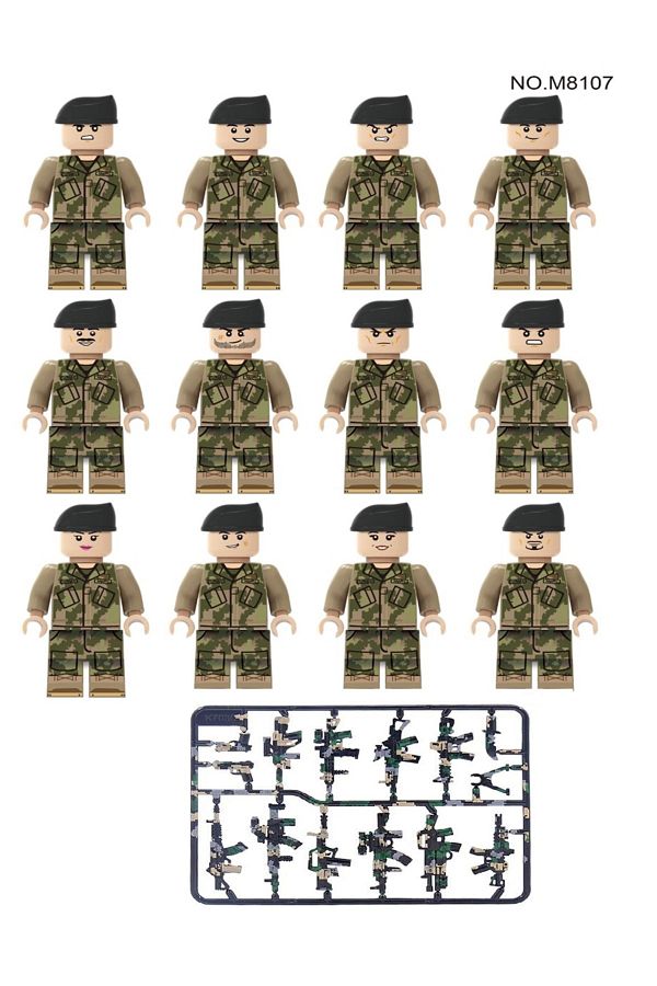 marimari-12Pcs Special Force Soldiers Compatible Building Blocks Set Is Like Visual 1