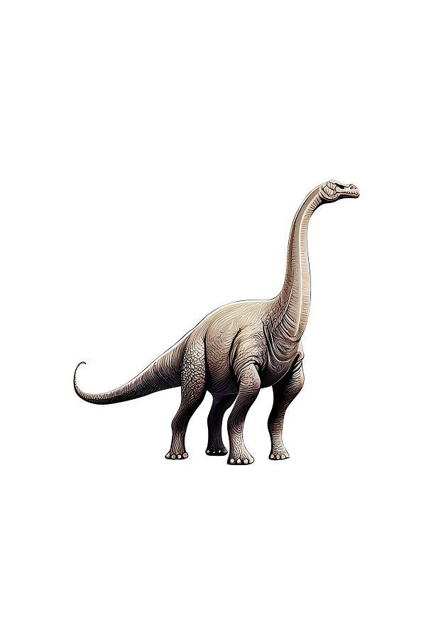 INOVATIX-Set of 8, Brachiosaurus Dinosaur Sticker, INOVATIX®. 6 cm 1