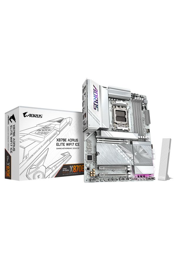 Gigabyte-Placa de Baza X870E AORUS ELITE WIFI7 ICE AM5, 4x DDR5, 2x USB4 1x HDMI 1x front HDMI, 1