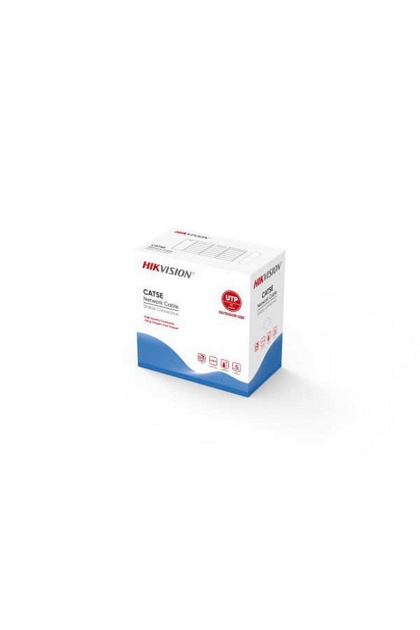 Hikvision-Cablu UTP CAT.5E, 305 metri, DS-1LN5EO-UU/E; Diametru fir: 0.5±0.01, negru. 1