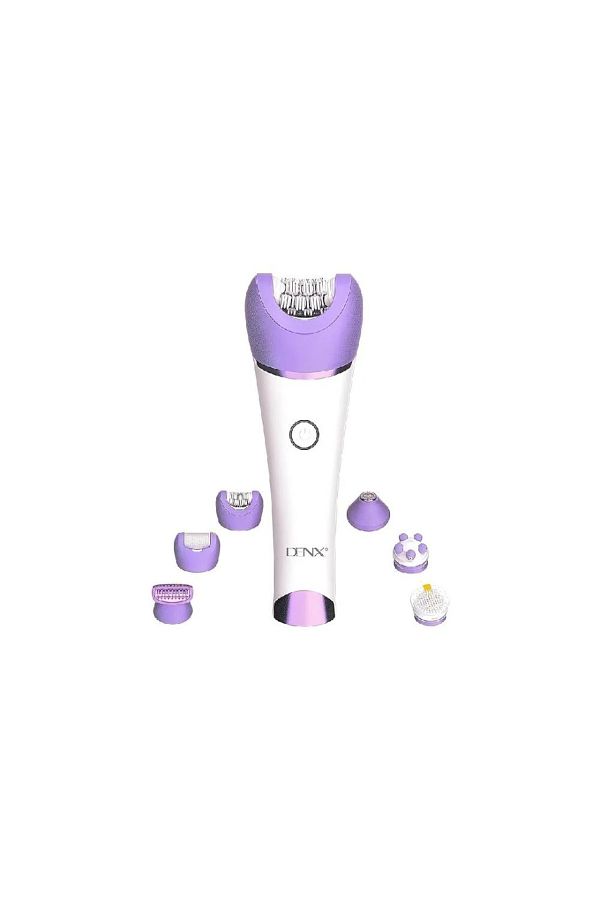 Denx-6-in-1 SmoothGlide Wet & Dry Electric Epilator for Women with LED Light DX1377 1