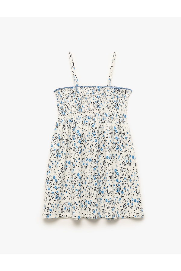 Koton Gipeli Çiçek Desenli A Kesim Askılı Elbise