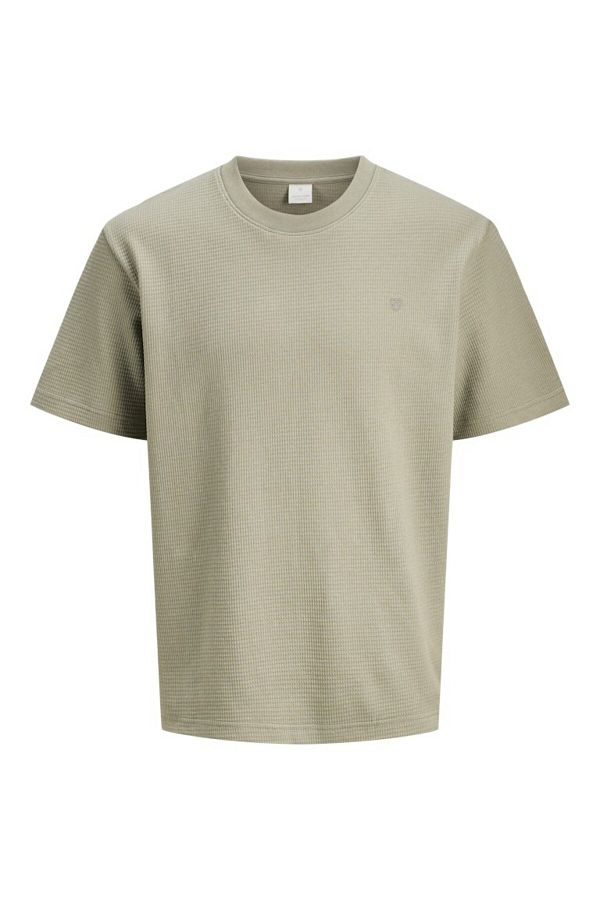 Jack & Jones-Ανδρικό πράσινο μπλουζάκι Jprlach Ss Tee Styd Ss25 12286293-Driedsage 1