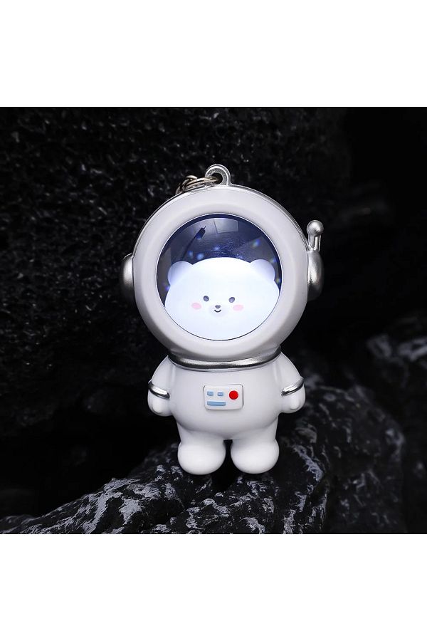 AYMETA-1 Illuminated Astronaut Cat or Panda Model Keychain 1