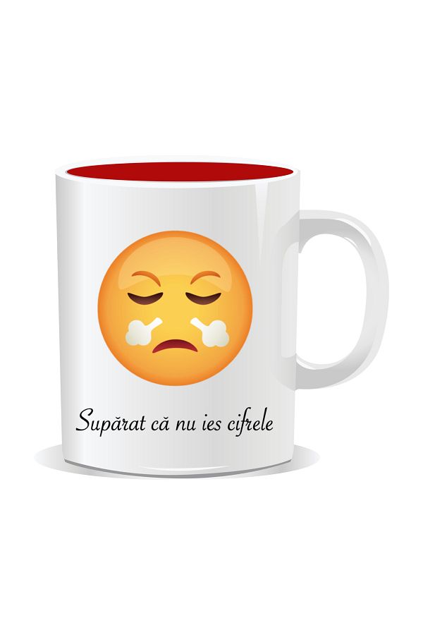 OEM-Personalized mug with Emoji, Upset that the numbers don't come out 1