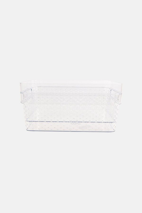Kenton Grey-2 Piece Set Multi Purpose Storage Bin, Transparent 1