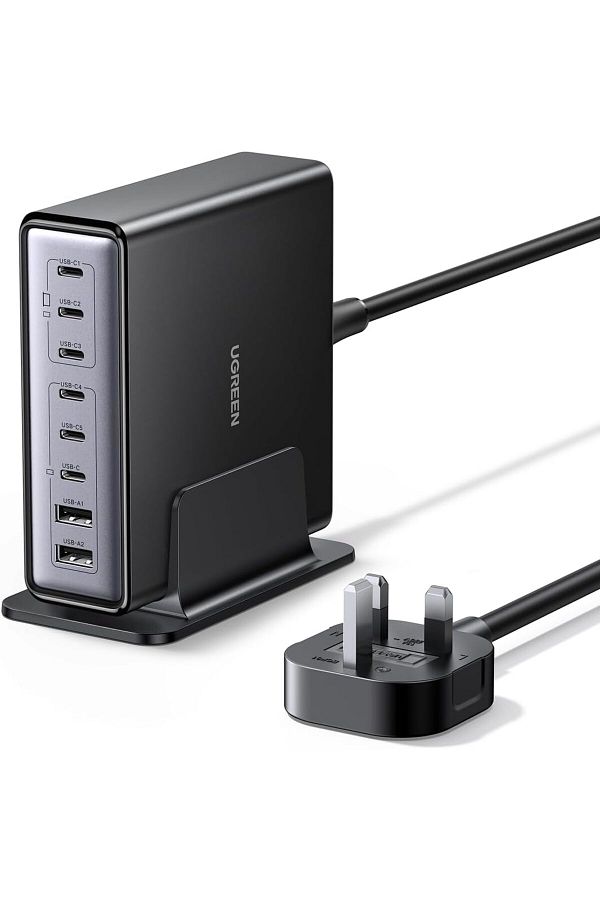 Ugreen-Nexode 200W 8-Ports USB C Charging Station, GaN Fast Charging Adapter with Multiple Protectio 1