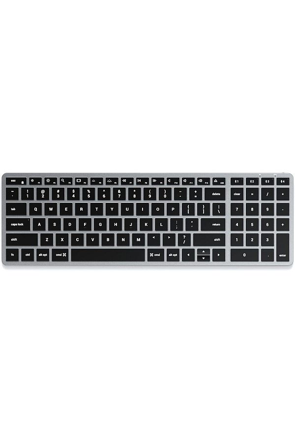 Satechi-Slim X2 Bluetooth Backlit Keyboard With Numeric Keypad – Illuminated Keys & Multi-Device S 1