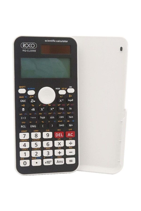 Roco-CLS592 Scientific Calculator – 12-Digit, Full Dot Matrix, White 1