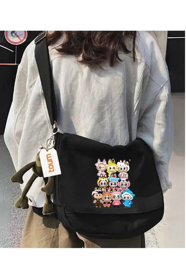 Toum-Labubu S Printed Unisex Messenger Bag 1