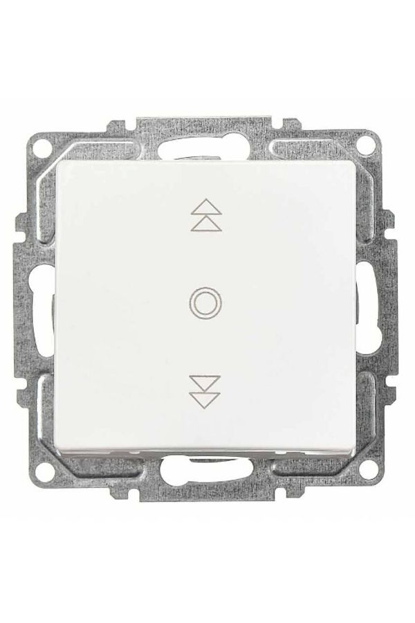 LiderGlobal-Visage white blinds single remote control frameless - compatible frame for socket and switch 1