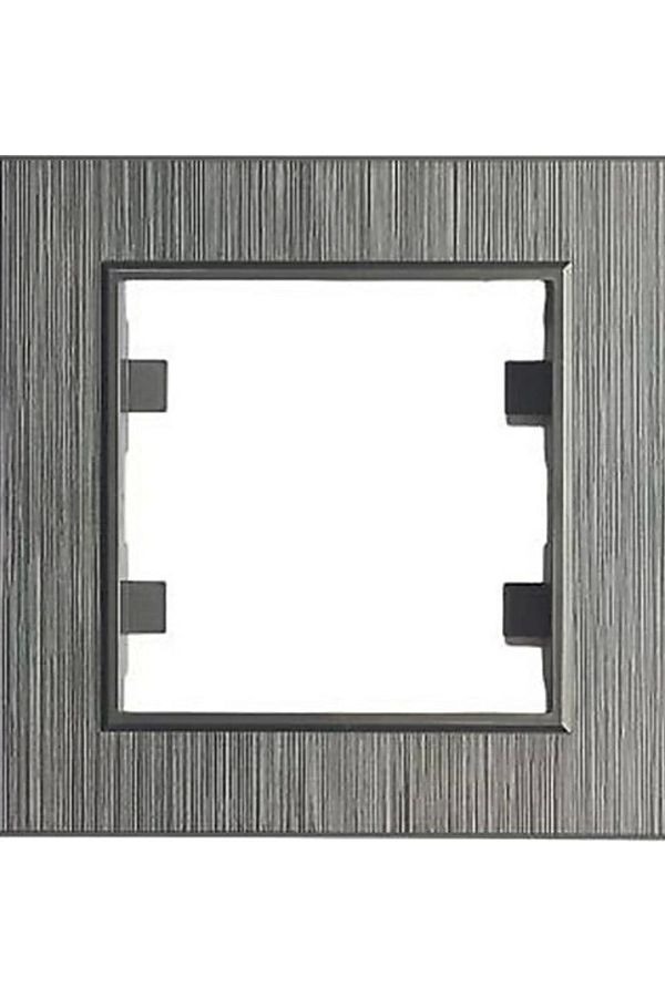 LiderGlobal-Smoked 1 piece frame - compatible frame for socket and switch 1