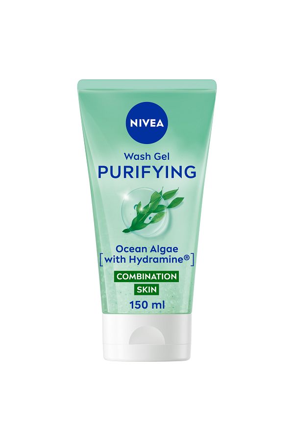 NIVEA-NIVEA Purifying Cleansing Face Wash for Combination Skin with Ocean Algae, 150ml 1