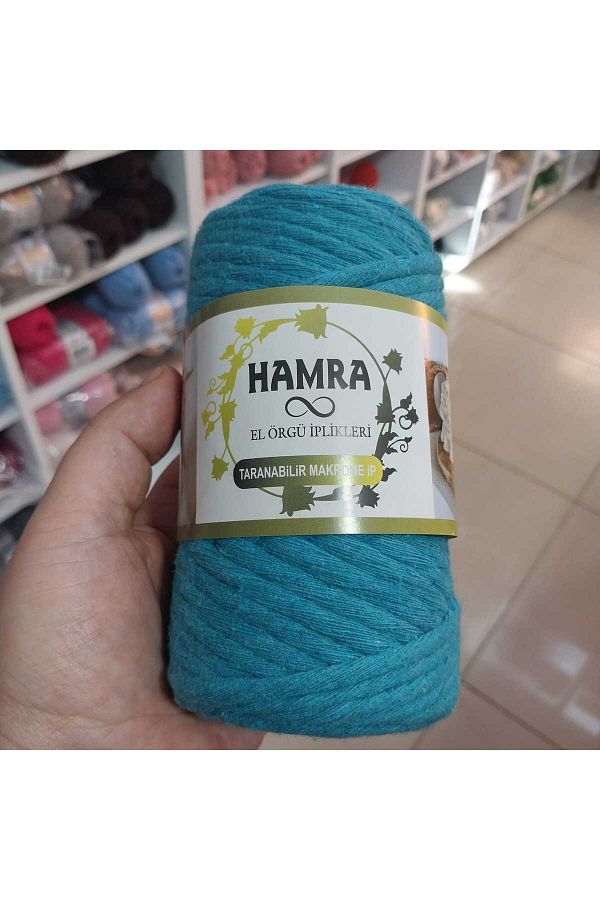 HOBİ-Scan Macrame String 4 mm 250 g Turquoise 1