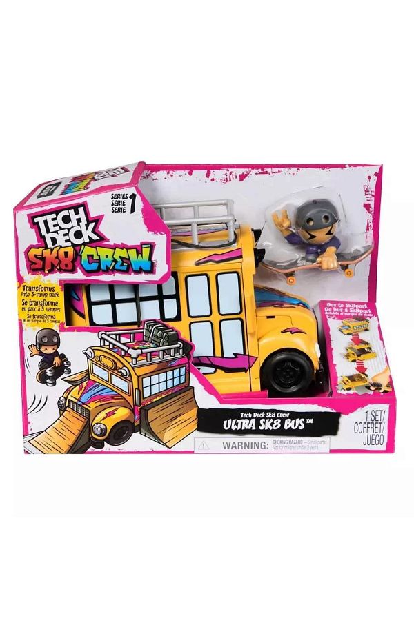Spin Masters-TECH DECH SK8 CREW BUS PLAYSET 1