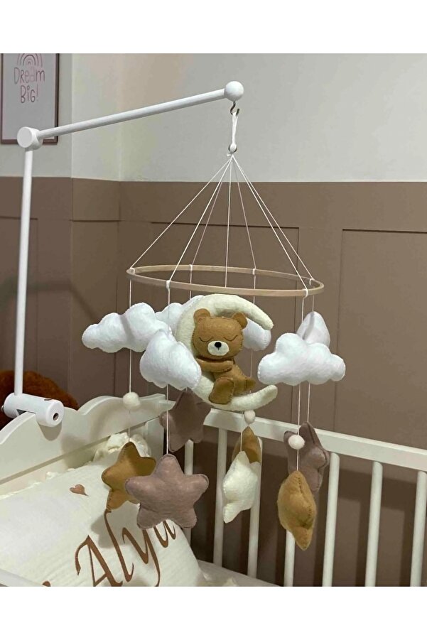 Tasarı Sanatı Çocuk/Bebek Odası Sevimli Figür Ayıcık-Bulut-Yıldız Dönence