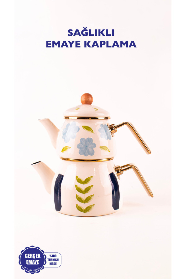 EMAYlab-Bloom Enameled Teapot 1