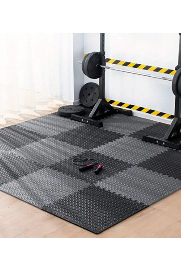 CARPAZAR Tatami Eva Mat Çocuklar İçin Köpük Halı Matı Puzzle Geçmeli Oyun Spor Kaymaz Mat 16 adet 50x50 13mm