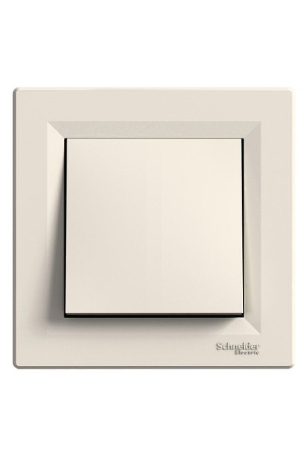 SCHNEIDER-Eph0700123 Asfora Cream Light Button with Frame 1