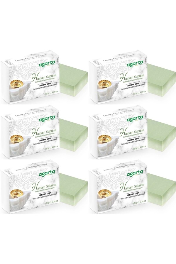 Agarta-Handmade Natural Soap 150Gr Turkish Bath (Set of 6) 1