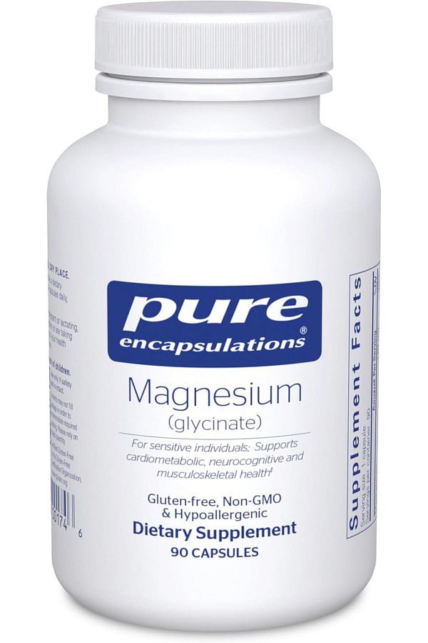 Pure Encapsulations-Magnesium (Glycinate) - Supports Enzymatic and Physiological Functions - 90 Caps 1